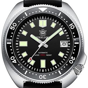 Black Dial Vintage SteelDive 1970 Lume watch